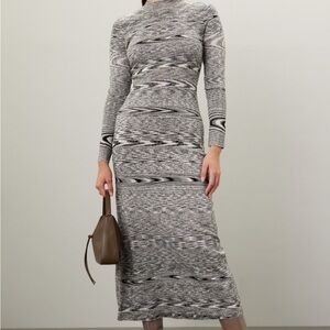 Rosetta Getty x RTR Mock Neck Knit Dress